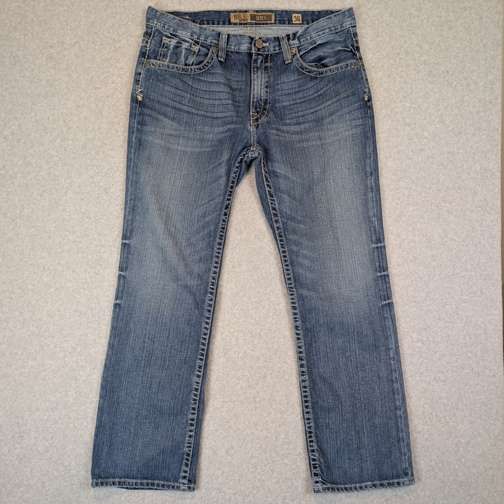 Buckle BKE Derek Jeans Men's 36X32 Relaxed Fit Bootcut Cotton Denim